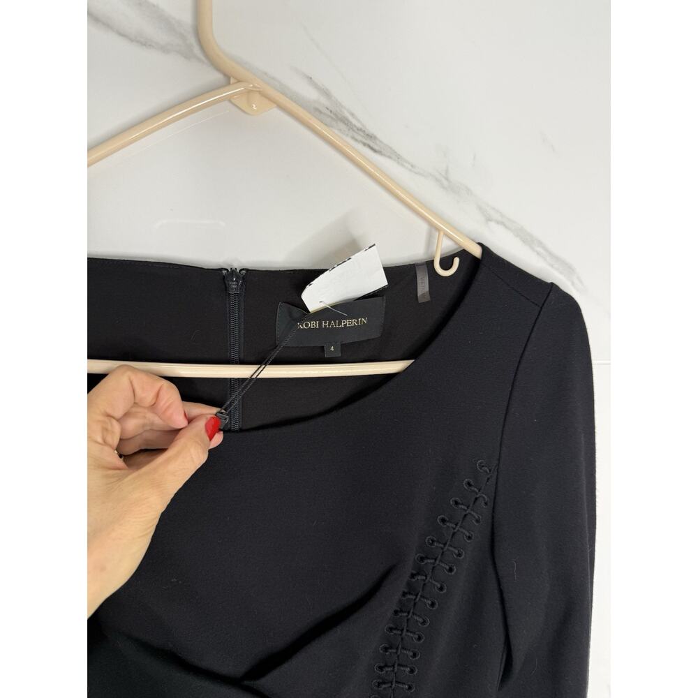 Kobi Halperin 'Presley' Jersey Sheath Dress, Size 4 - Black Career Old Money - Picture 5 of 15